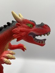 Fantasy Dragon 18” Long Red Orange 2018 Polyester Material Toys R Us Rare SEE