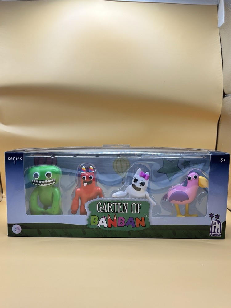 Garten of Banban Series 1 Figurines 4 Pack Phat Mojo 2024 Toy Set Collectible