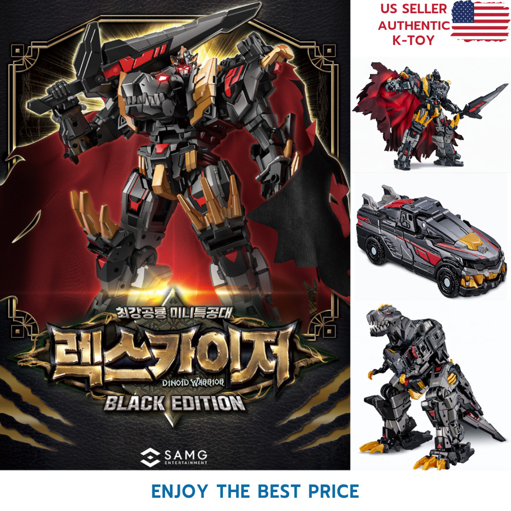 Miniforce Dinoid Warrior REX KAISER Legacy Black Edition Transformer Robot 2026