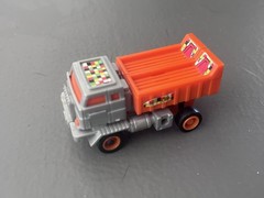 Robotron Loadtron Dump Truck. Orange Gray. Buddy L. Vintage. 1984.