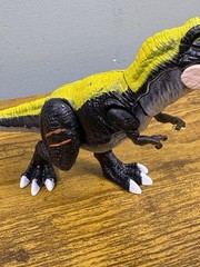Zuru 5 Surprise Dino Strike 4 T-Rex Jurassic Figure Black Yellow 3×6”