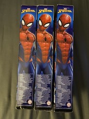 SPIDER MAN Titan Hero Series 12″ Action Figures LOT of 3 Boxed Marvel Toys