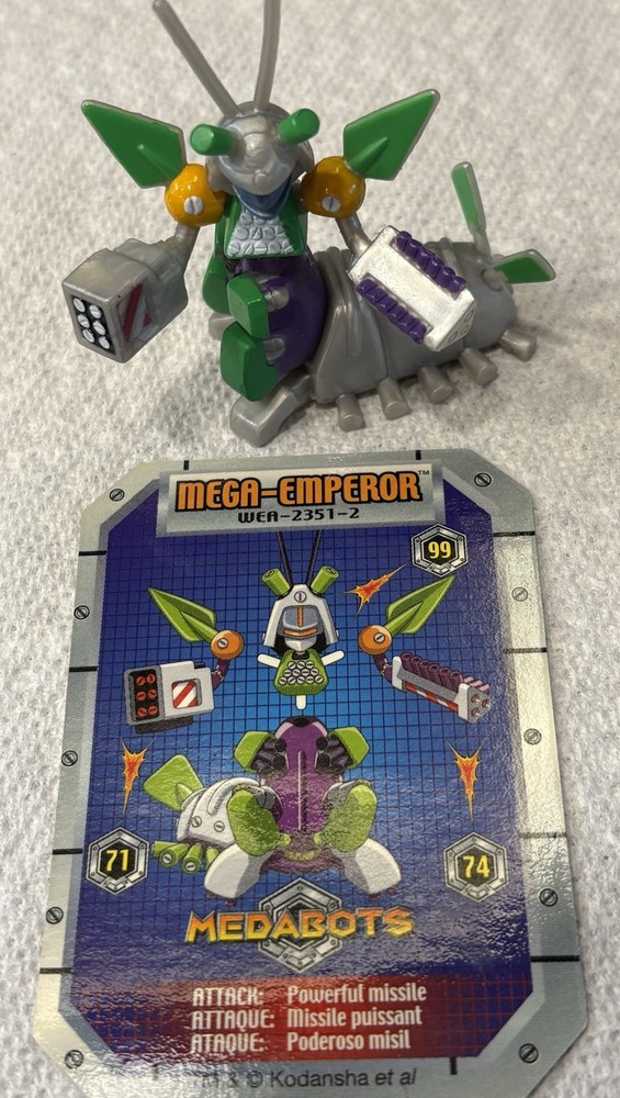 Takara Hasbro Medabots Mega Emperor Figure – Excellent Condition With Card