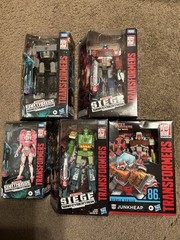 Transformers WFC Siege Earthrise Megatron, Optimus, Arcee, Springer, Junkheap 86