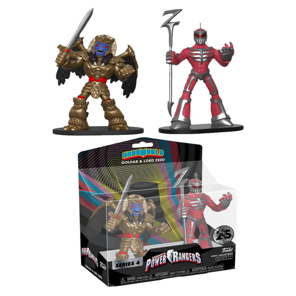 Power Rangers – HeroWorld Goldar & Lord Zedd 4” Vinyl Figure (2-Pack) Gift