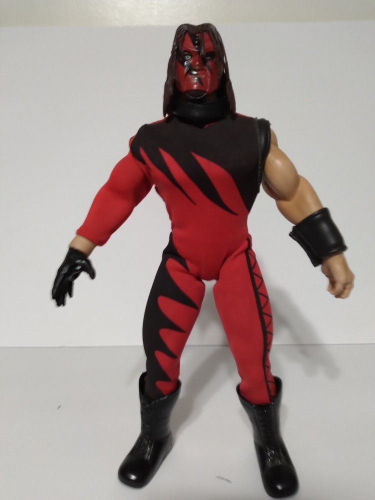 Vintage 1999 WWF WWE Jakks Federation Fighters KANE 12″ Action Figure *READ*