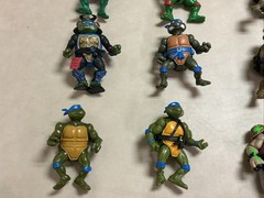 Teenage Mutant Ninja Turtles TMNT Vintage 18 Total Figures 6 Are Soft Heads.