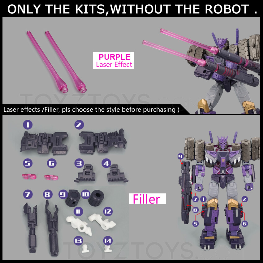 Laser Effect Filler Upgrade Kit For Legacy Evolution Comic Universe Tarn – Fill