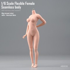 1/6 Female Seamless Flexible Body Super Large Bust Breast Silicone 12” Figure