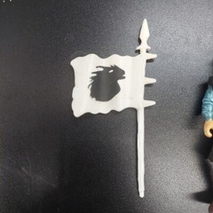 Vintage 1996 Action Figure Dragonheart Brave Knight BOWEN & White Flag