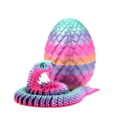3D Printing Action Figure Snake Egg Toys Creative Stress Relief Anime Figures