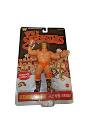 New WWE WWF LJN Superstars ULTIMATE WARRIOR Black Card Wrestling Figure Mattel