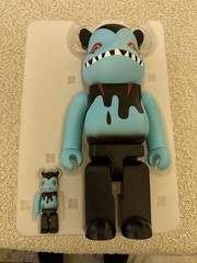 400% and 100% Devilman x Byron Bearbrick by Medicom Shoko Nakazawa