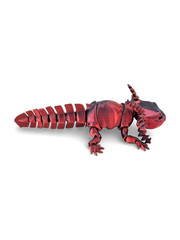 Lot 4 Articulated Axolotl Toy 6″ – 3D Printed Salamander Fidget Flex Desk Pet