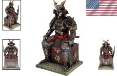 Japanese Samurai Warrior Figurine – Red Gold Decor