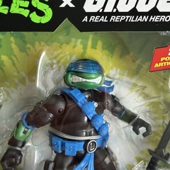 Playmates Teenage Mutant Ninja Turtles x G.I. Joe Snake Eyes x Leo Action Figure