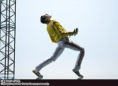 S.H. Figuarts Freddie Mercury Singer 140mm PVC ABS Action Figure Bandai Spirits