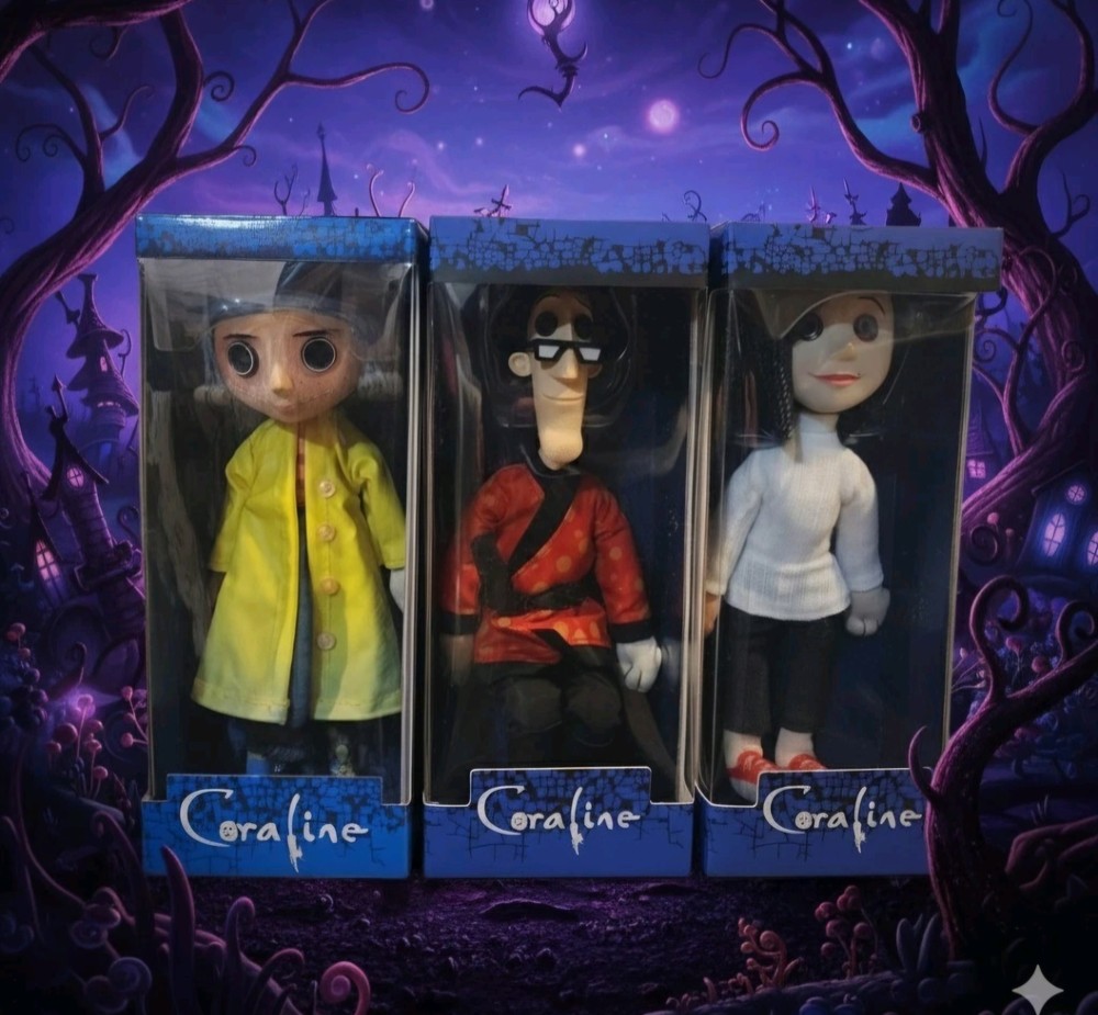 Other Mother, Other Father & Coraline’s Doll~ NECA Prop Replica 3 NIB! Coraline