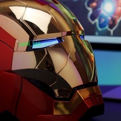Iron Man 1:1 MK5 Jarvis Deformable Voice Control Wearable Helmet Christmas Mask-