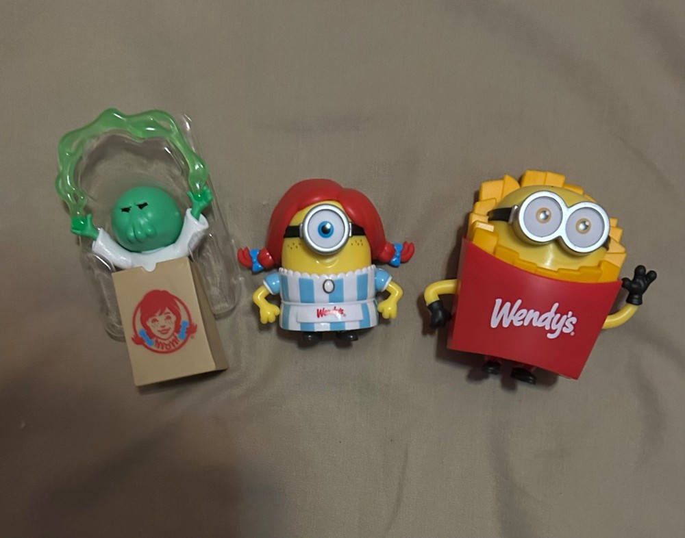 MINIONS & MONSTERS COLLECTABLE TOYS FRENCH FRIES WENDY FIGURE DESPICABLE ME LOT