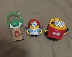MINIONS & MONSTERS COLLECTABLE TOYS FRENCH FRIES WENDY FIGURE DESPICABLE ME LOT