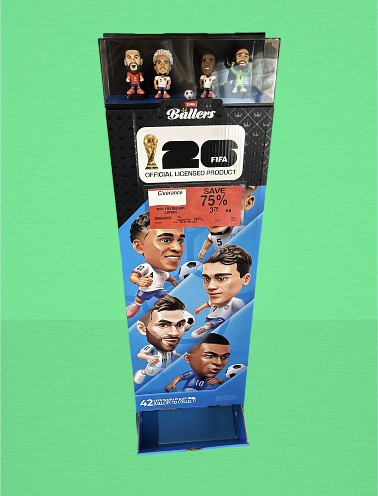 Zuru Ballers FIFA World Cup 26 Store Display Figures Becker Robinson Carvajal