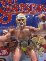 WWE LJN MATTEL SUPERSTARS HULK HOGAN TAN SKIN & Regular Figure Pair Two w/ Belt