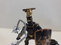Papo Medieval Knight Action Figure Fantasy Cavalry Horse Bull Black Gold Ox Cow