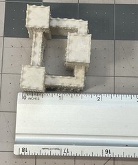 3d Printed White Castles, 2×1.75×1.25 in, Board Game Replacement.