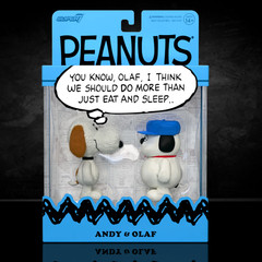Olaf and Andy Peanuts ReAction Figures 2-Pack Super7 Collectible Figure Set