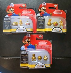 World of Nintendo Micro Land Gold Series 1-3 Super Mario Bros Chase Minifigures