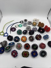 Beyblade Lot Spinners, Rip Cords, Launchers, Tornadoes, And Some parts