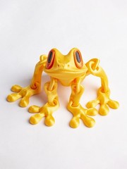 Cute Mini 3D Printed Frogs with Magnetic Feet, Articulated 3D Printed Frog OY