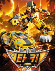 Metal Cardbot W Season3 TACHY Cheetah Transformer Robot /korea toy