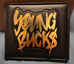 Autographed AEW All Elite Crate EXCLUSIVE Young Bucks Wallet Matt & Nick Jackson