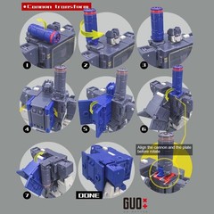 IN STOCK GO Better Filler Shoulder Cannon Upgrade Kit For SS86 Soundwave