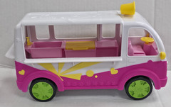 Shopkins GLITZI Ice Cream Truck Food Fair Moose Toys 56112 some accessories