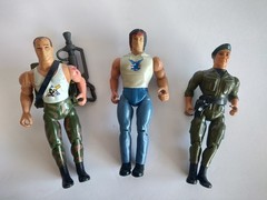 1986 Rambo Force ofFreedom Coleco Action Figure lot Sgt Havoc & Colonel Trautman