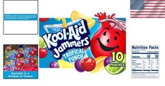 Jammers Tropical Punch Flavored Drinks – 6 Fl Oz Pouches, Healthy & Delicious