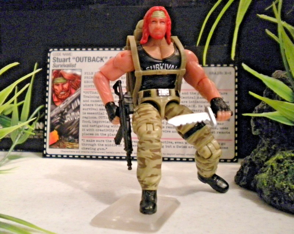 GI JOE ~ 2008 OUTBACK ~ ONLINE EXCLUSIVE DTC ~ 100% & CARD ~ SIM 1987