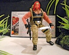 GI JOE ~ 2008 OUTBACK ~ ONLINE EXCLUSIVE DTC ~ 100% & CARD ~ SIM 1987