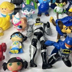 42 Assorted Toy Figurines Action Figures PJ Masks Paw Patrol & More Junk Drawer