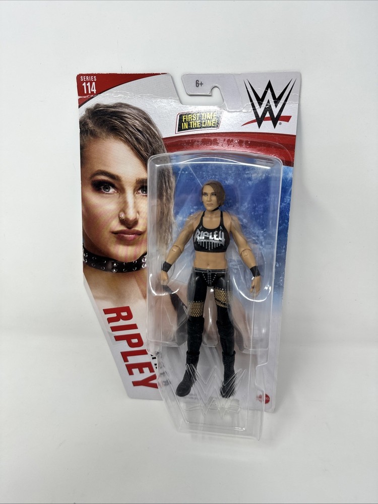 NEW MATTEL WWE SERIES 114 RHEA RIPLEY FIRST TIME IN THE LINE WRESTLING FIGURE