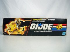 K26i57101 AIR CHARIOT W/ BOX & SERPENTOR 1986 GI JOE COMPLETE VINTAGE HASBRO