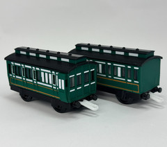 TrackMaster Plarail Emily Passenger Coaches Custom Made for Thomas Train