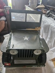 1965 GI Joe Official Jeep Combat Set 7000 Vehicle Trailer Searchlight & Box