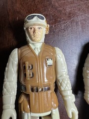 VINTAGE KENNER STAR WARS 1980 HOTH REBEL SOLDIER COMMANDER ARMY LOT 6 FIGURES