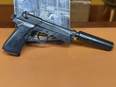 Mini Model Gun Beretta 90TWO Black Shell Eject 2 Tone 90 TWO Toy Collector Alloy