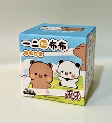 Cute Panda Bear Couple Blind Box 2Pcs Mini Cartoon Figurines Desk Ornament Gift