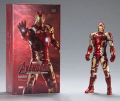 Marvel Avengers Iron Man Mark 43 MK43 Ironman Toy LED Light Action Figure Model